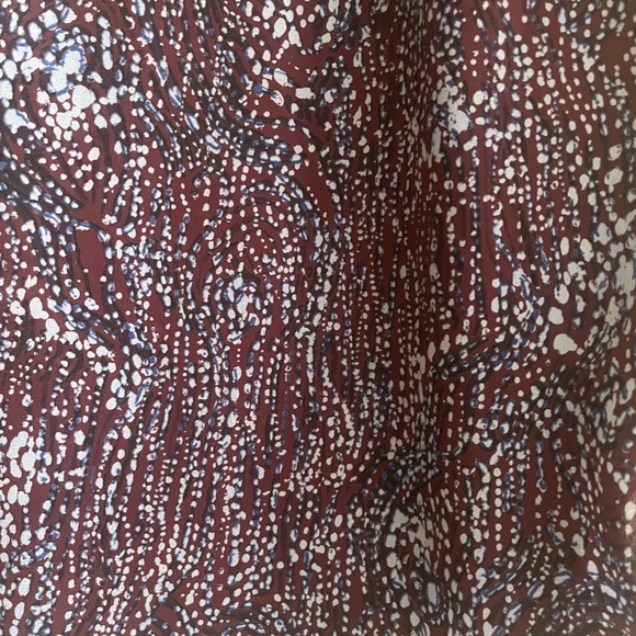 Aritzia Wilfred Purple Patterned Sevres Blouse Medium - Picture 6 of 6